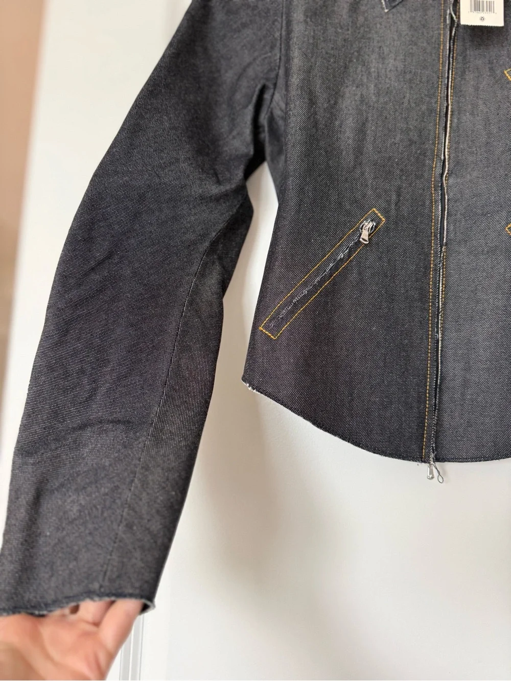 NWT Tory Burch Denim Biker Jacket $698 4
